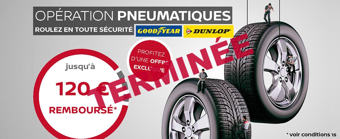 Offre Pneumatique Nissan Dunlop Goodyear