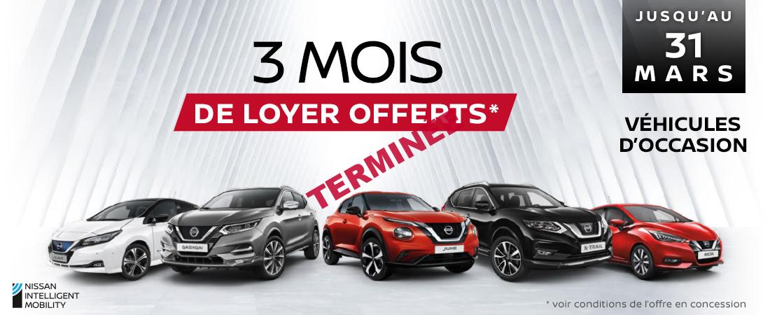 offre occasion nissan 3 mois offerts