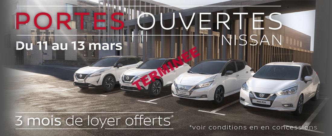 Portes Ouvertes Nissan 3 mois loyers offert