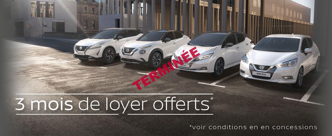 3 mois offerts Nissan