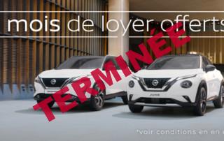 Nissan 3 mois de loyer offerts