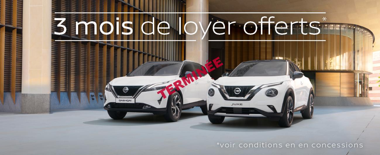 Nissan 3 mois de loyer offerts