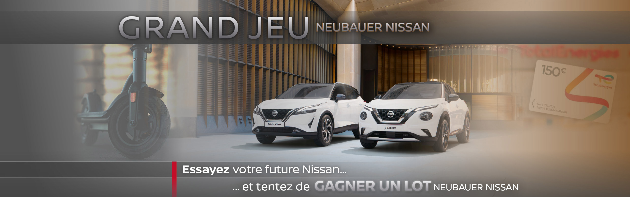 Grand Jeu Neubauer Nissan 1 essai 1 lot a gagner